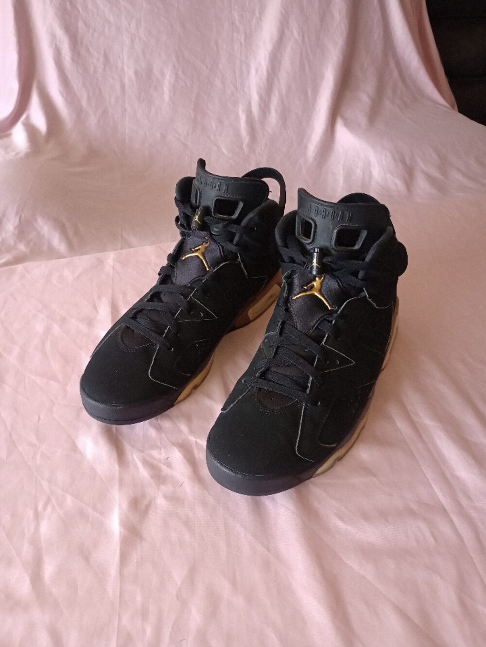 Nike Air Jordan 6 Retro Defining Moments 2020 CT4954-007 Size 12 Black Gold VI